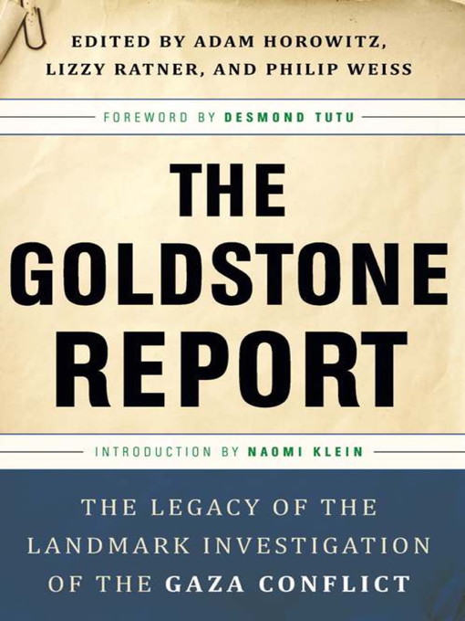 Title details for The Goldstone Report by Adam Horowitz - Available
